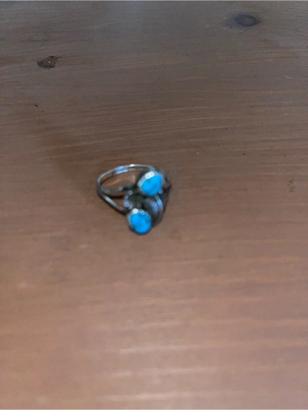 Navajo Kingman genuine turquoise 925 sterling silver stamped handmade artisan 7
